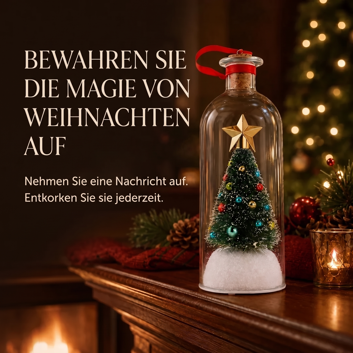 Weihnachtsbaum mit Sprachaufnahme