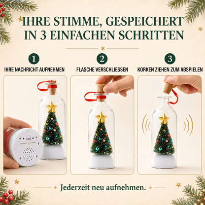 Weihnachtsbaum mit Sprachaufnahme