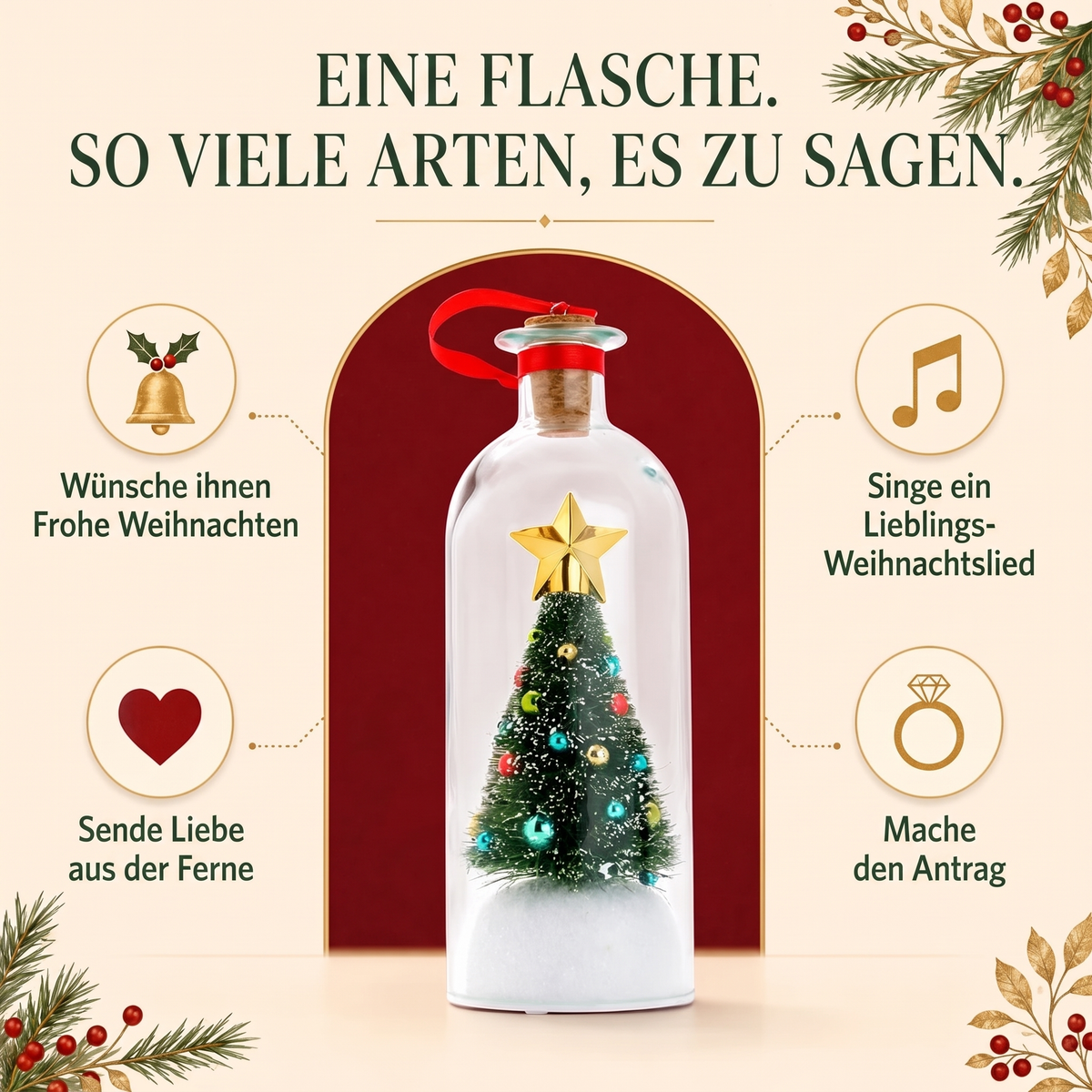 Weihnachtsbaum mit Sprachaufnahme
