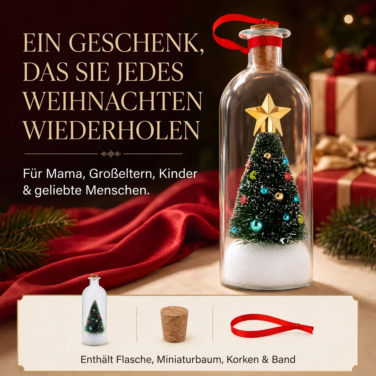 Weihnachtsbaum mit Sprachaufnahme
